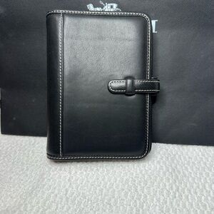 2003/2004 Coach Black Leather planner/address book